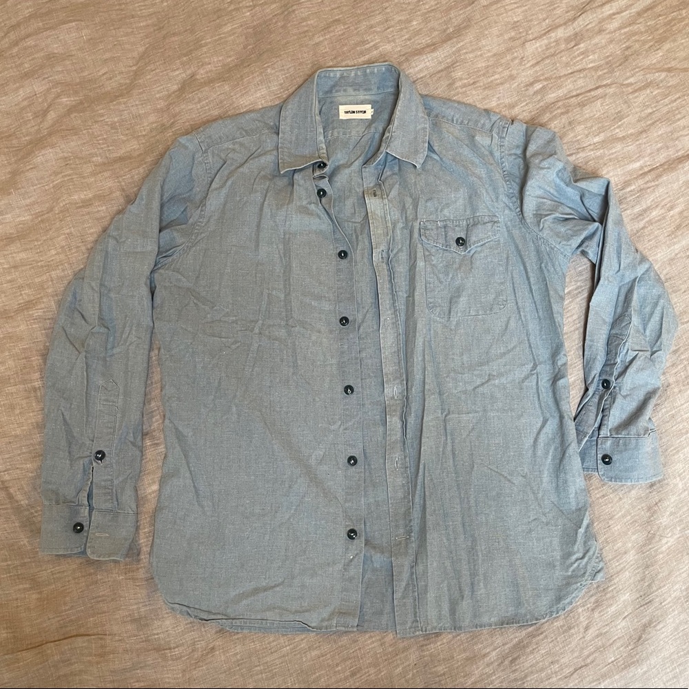 Taylor Stitch XL Cash in Hemp Chambray